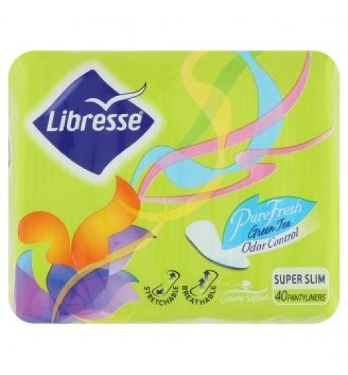 Libresse 含纯绿茶香味的清新超薄装卫生护垫